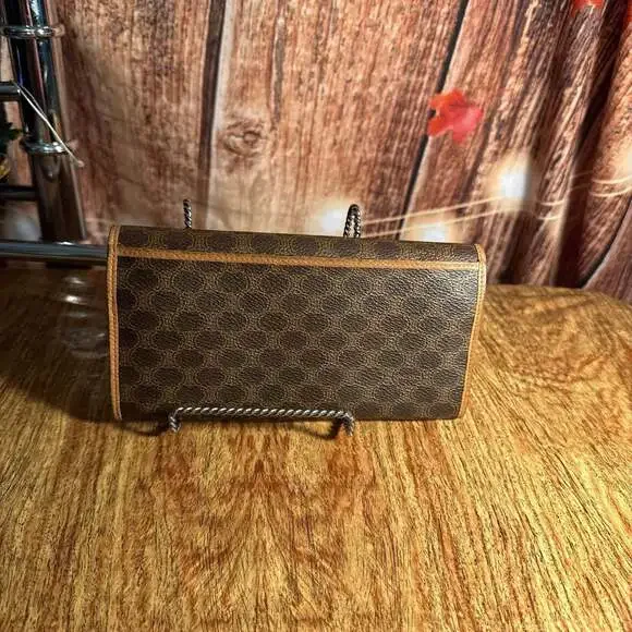 Auth. Vintage Celine leather wallet,